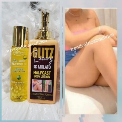 GLITZ LUXURY 5D Molato H-C body lotion & veet gold  oil. For SENSITIVE SKIN. 