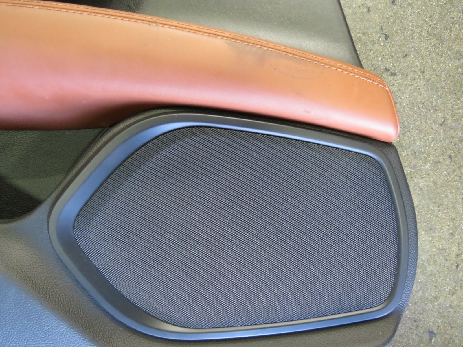 Maserati Ghibli, LH, Left, Rear Door Trim Panel, Brown, Used, P/N 67001888
