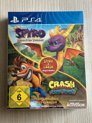 Spyro Reignited Trilogy + Crash Bandicoot N Sane NEU SEALED PlayStation 4 PS4