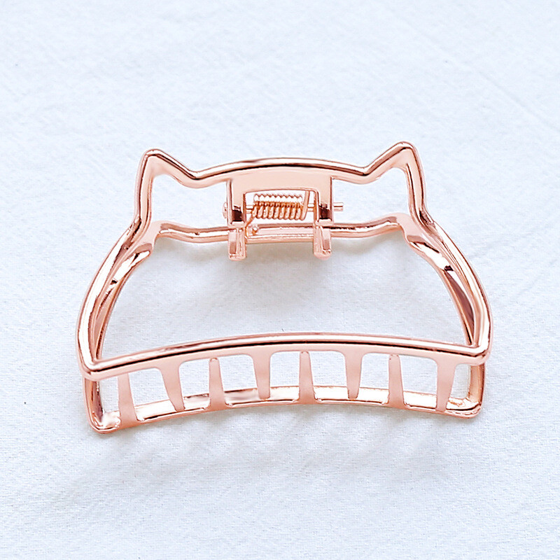 Fashion Vintage Metal Hair Claw Cat Ears Hairpin Clip  display picture 2