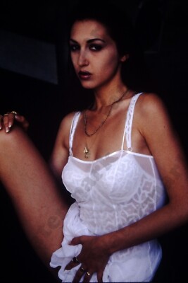 Curvy woman bikini lingerie  candid 35mm Slide X2b19
