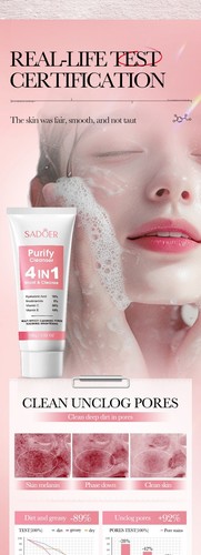 4 in 1 Gesichtsschaumreiniger für gesunde Haut geeignet für alle Hauttypen 100ml - Bild 7 von 13
