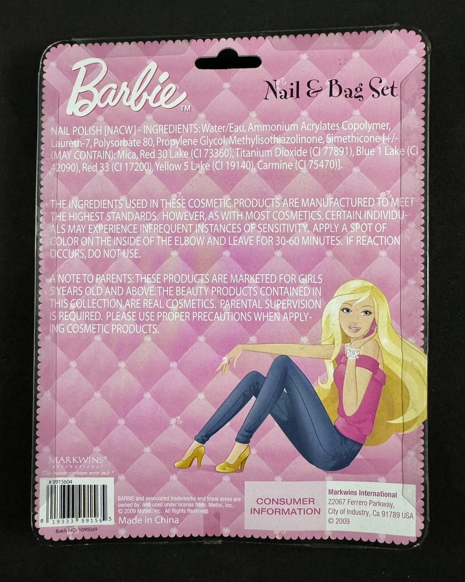 Barbie My Beauty Zipper Bag - Lip & Bag Set | eBay