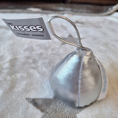 Hershey's Chocolate Kiss Plush Ornament Christmas Kisses New With Tag