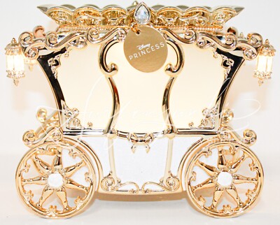 Bath & Body Works Disney Princess Gold Carriage Candle Holder LightUp Cinderella