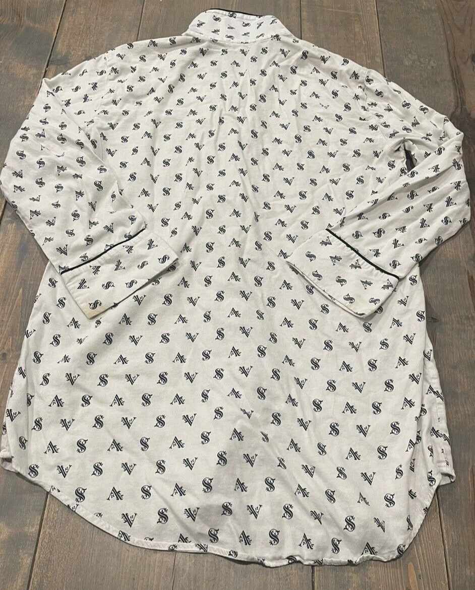 UNDERCOVER Pigiama abito da donna Victoria's Secret manica lunga abbottonato taglia: SM