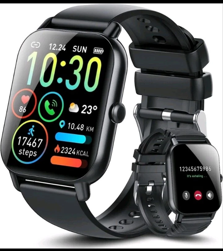 Ddidbi Smart Watch 1.85 HD Phone Fitness Tracker Bluetooth Touch Screen Waterpro