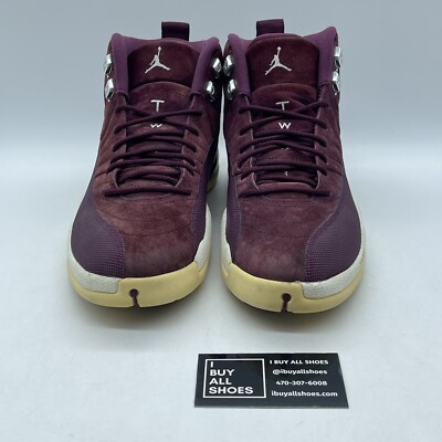 Size 10 - Air Jordan 12 Retro Bordeaux Burgundy Suede Leather (130690-617) 666003543281| eBay