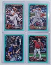 (4) 2024 Topps Update AQUA - LUCAS GIOLITO + COLE IRVIN + MORE