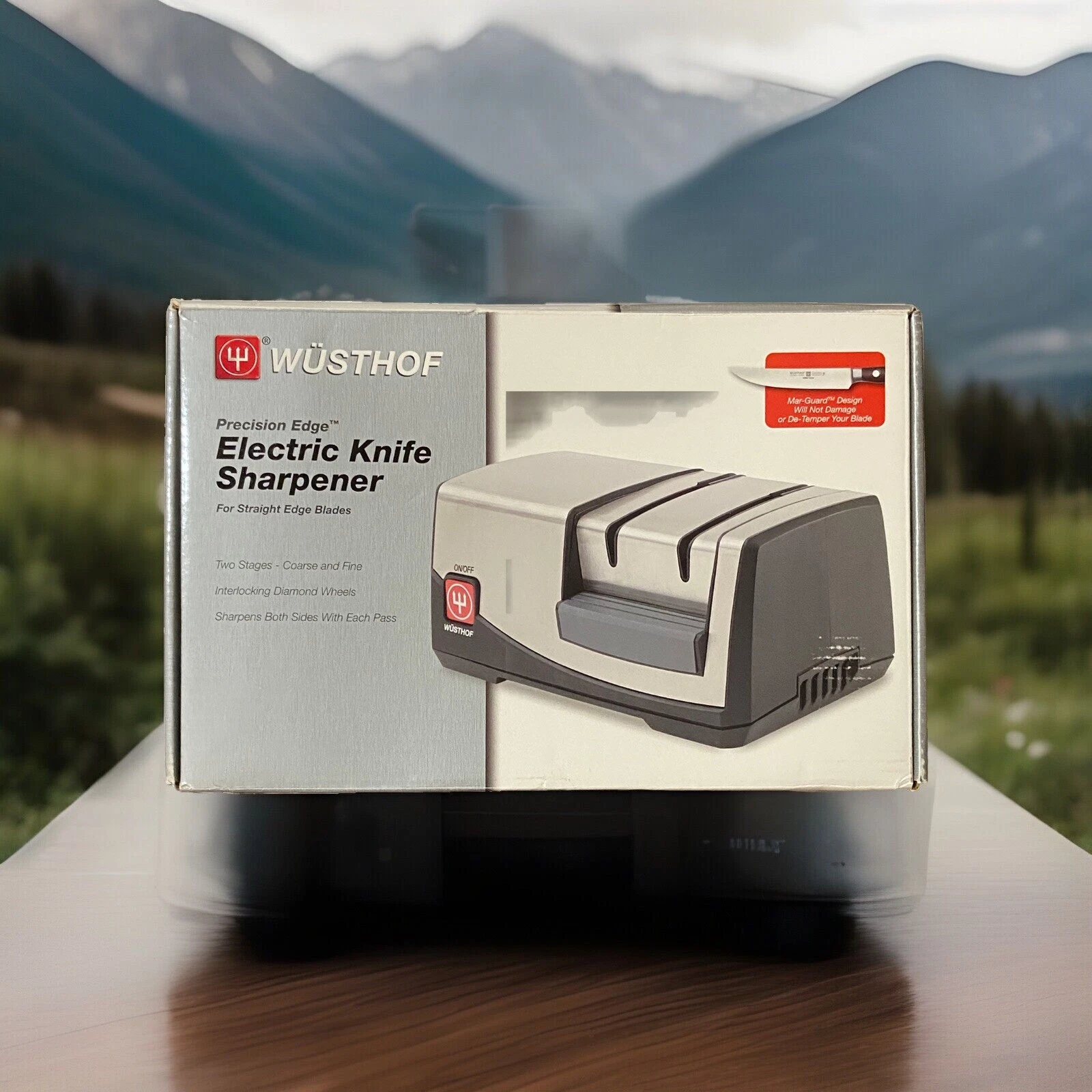 WÜSTHOF ELECTRIC KNIFE SHARPENER 2 STAGE MODEL 2908 PRECISION EDGE NEW SEALED