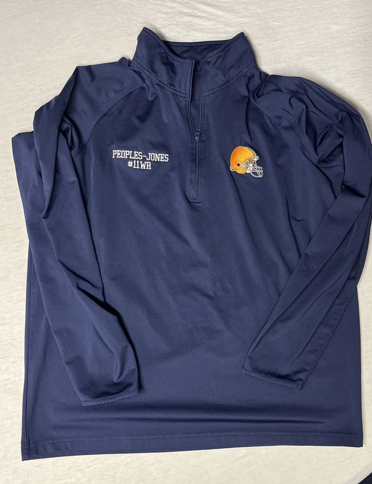 Cleveland Browns 1/4 Cremallera Nombre del Jugador Cosido en el Pecho Sport-tek Para hombres Grande Foto 2 de 4