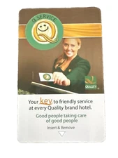 Quality Inn Q Service Hotel Room Key Card