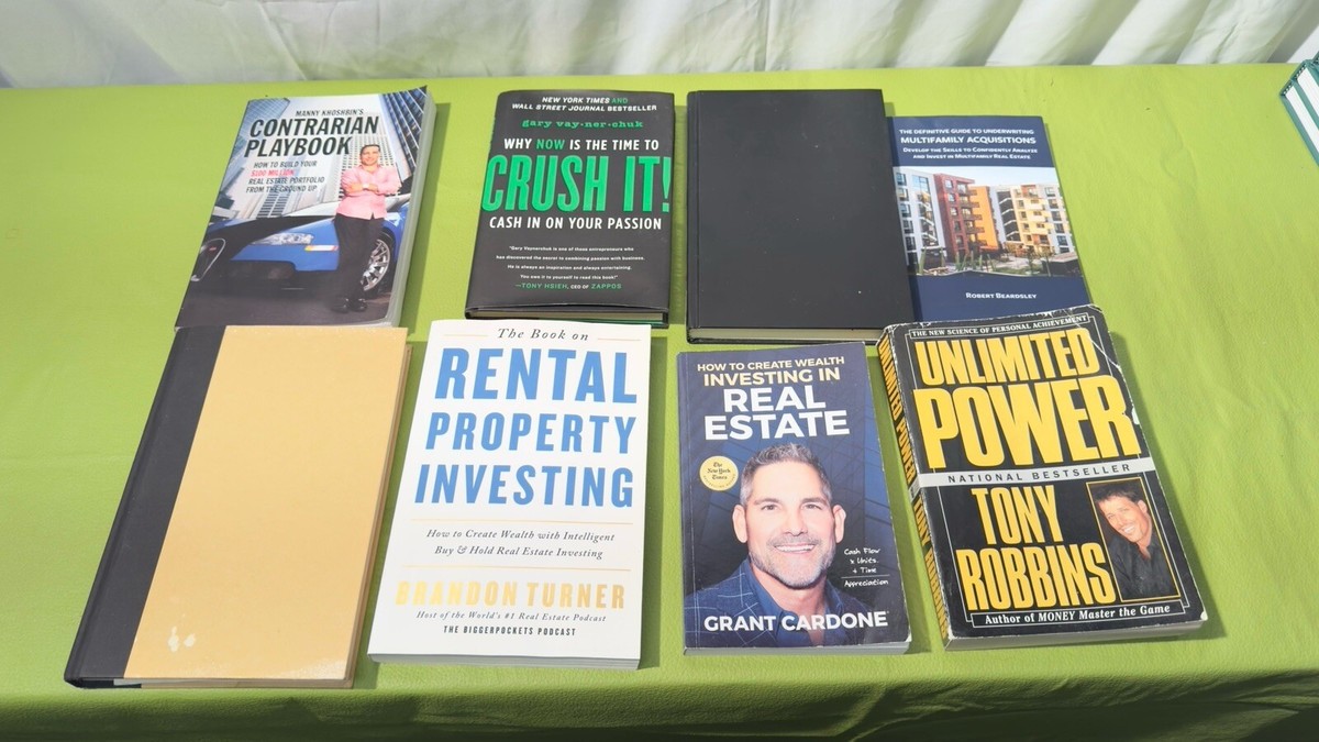 8 Great Investing Books-Robbins,Khoshbin, Cardone, Turner 