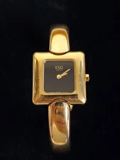 ESQ Swiss Womens Watch Gold Over Stainless Solid Band