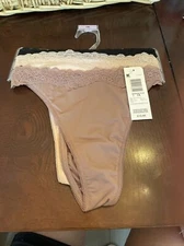 1X 3 pack micro lacewaist thong set 