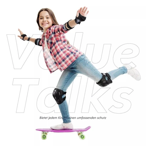 6Stk Schutzausrüstung Set Protektoren Kinder Knieschoner Schoner Inline Skates!! - Bild 15 von 49