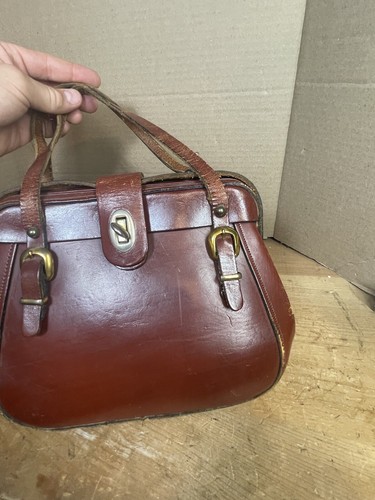 Vintage Zenith Hand Made Leather Handbag Purse - Picture 4 of 15