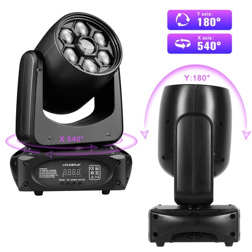 150W RGBW 7 leds Bee Eye DMX Moving Head Light 8Gobo Color Mixing Stage DJ Light - Picture 3 of 9