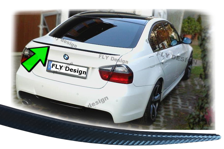 BMW 3 Series Tuning E92 Spoiler E93 Rear Lip Carbon LOOK Slim for sale ...