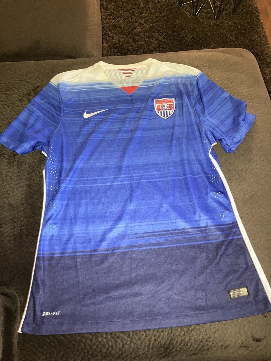 NIKE USMNT USA MENS SOCCER NATIONAL 2015 AWAY PLAYER ISSUED JERSEY