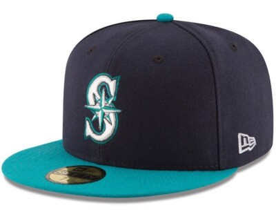 Seattle Mariners New Era 59FIFTY SEA MLB Authentic Fitted Cap | eBay