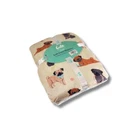 Blanket Dog Throw Fleece Cute Pug Design