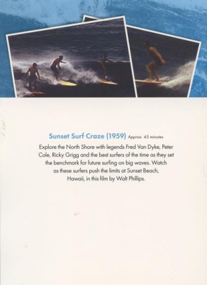 Sunset Surf Craze DVD VIDEO DOCUMENTARY 50's surfing legends