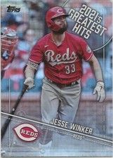 2022 Topps Series 1 JESSE WINKER 2021's Greatest Hits Foil Insert Reds #21GH-14