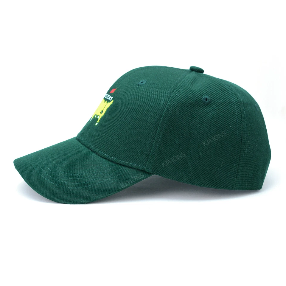 Augusta National Golf Club 2025 Papá Sombrero Verde Oscuro Masters Gorra Clásica Foto 3 de 4