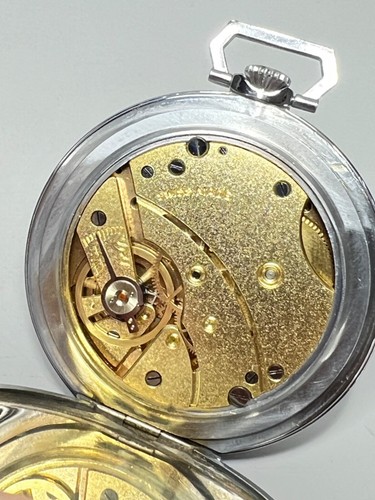 WWII German Military Swiss SERDIX AM-76 Pocket Watch White Dial Roman Numerals - Picture 7 of 7