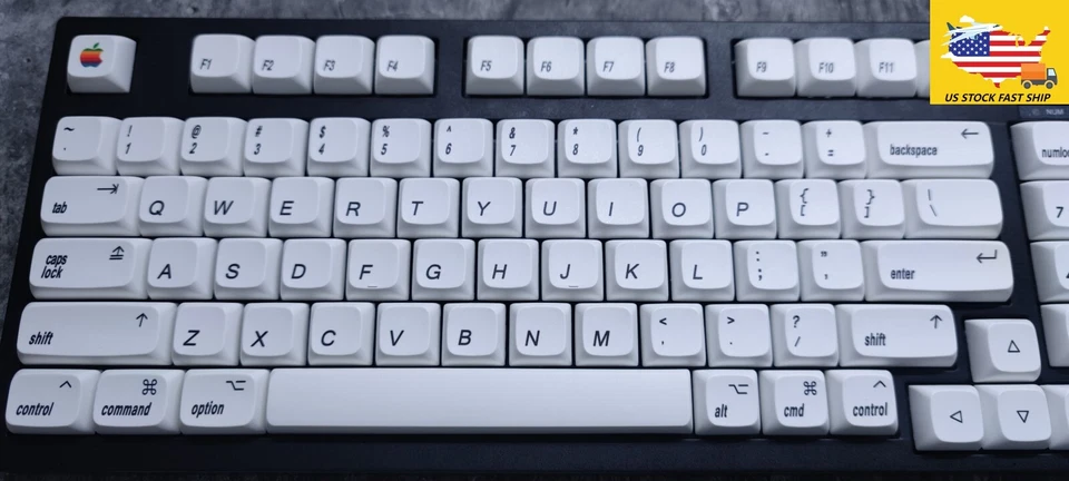 PBT MAC White Style Keycaps For Apple Mac XDA Height for Cherry MX Keyboard - Image 4 of 4