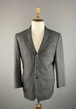 Men KENZO HOMME Gray Wool 3 Button Sport Coat Blazer Size 50