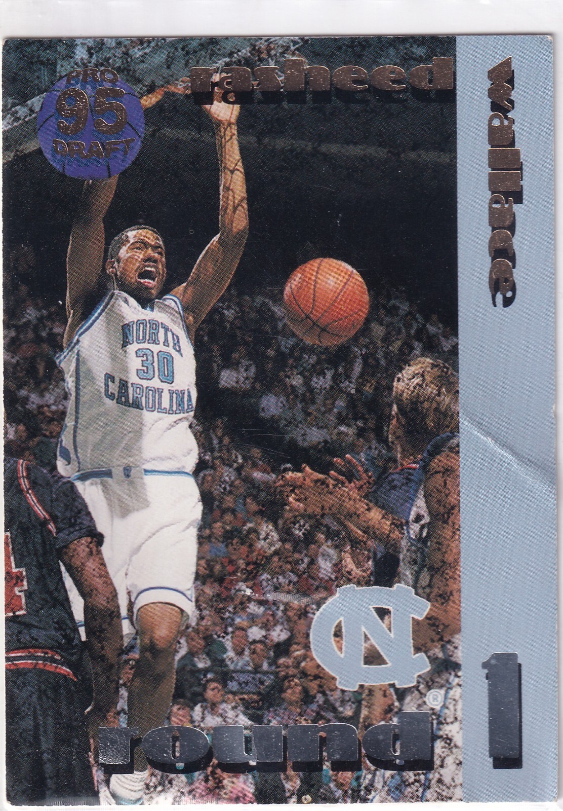 1995 Collect-A-Card  #24 Rasheed Wallace NBA + (Yes 4 Free Mystery Cards)