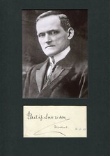 BRITISH POLITICIAN Philip Snowden autograph, signed album page mounted BRITISH POLITICIAN Philip Snowden autograph, signed album page mounted