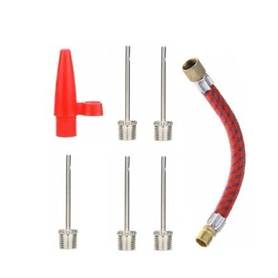 Luftpumpe Ballpumpe Adapter Set Nadel Ball Schlauch Fußball Pumpe Ballnadel 7Tlg