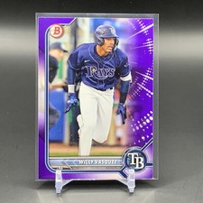 2022 Bowman Draft Paper Base Purple #BD-40 Willy Vasquez #/250 Rays (IYC549)