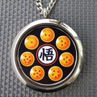 Dragon Ball Z Goku Symbol Magic Spheres Japanese Anime Pendant Necklace Chain