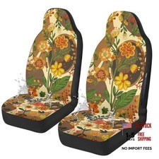 Boho Car Seat Covers Cute - 2pcs Waterproof Front Seat Covers With Car Drying