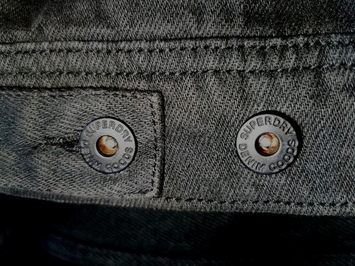 Superdry 3XL XXXL Worker Denim Chaqueta con Capucha Algodón Brazos y Capucha Excelente - Imagen 5 de 7