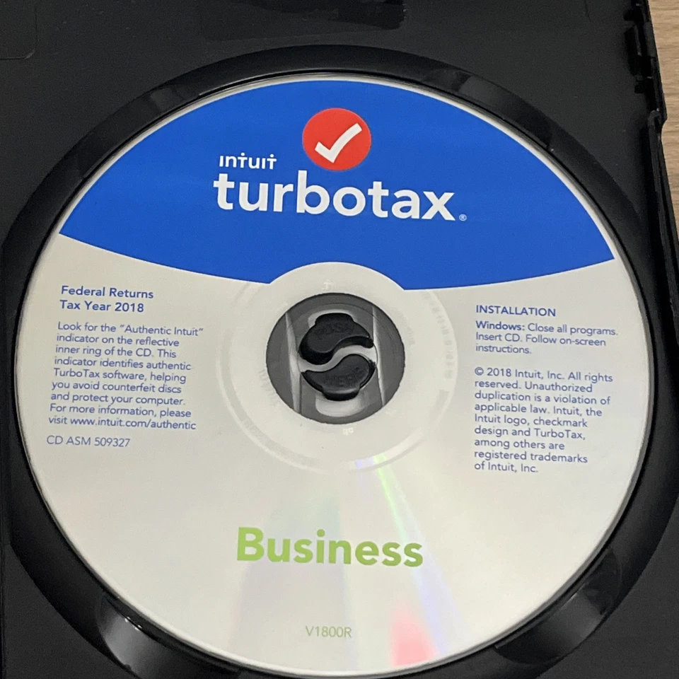 Intuit TurboTax Business 2018 Partnership Corp. LLC Trust Estate CD - Image 3 of 4