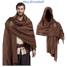 Medieval Viking Cloak Cape Cotton Cosplay Renaissance LARP Pirate Costume