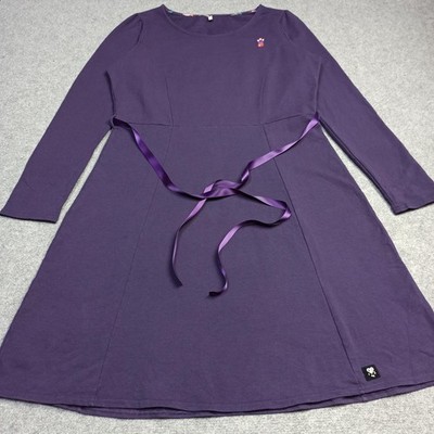 Blutsgeschwister Womens Dress Size XXL Purple Stretch Jersey Organic Cotton 2XL