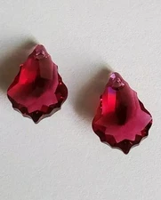 Swarovski Pendant 6090 Baroque 16x11mm, Ruby  (2pcs)