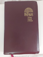 The Rainbow Study Bible King James Version Bold Print Burgundy Imitation Leather