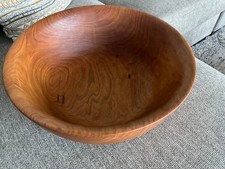 Massive 16 Inch estate Handmade wood wooden Butternut Bowl 2000