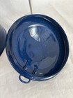 Vintage Blue Speckled Enamelware Metal Stovetop/Camping Coffee Pot Rustic — photo 5