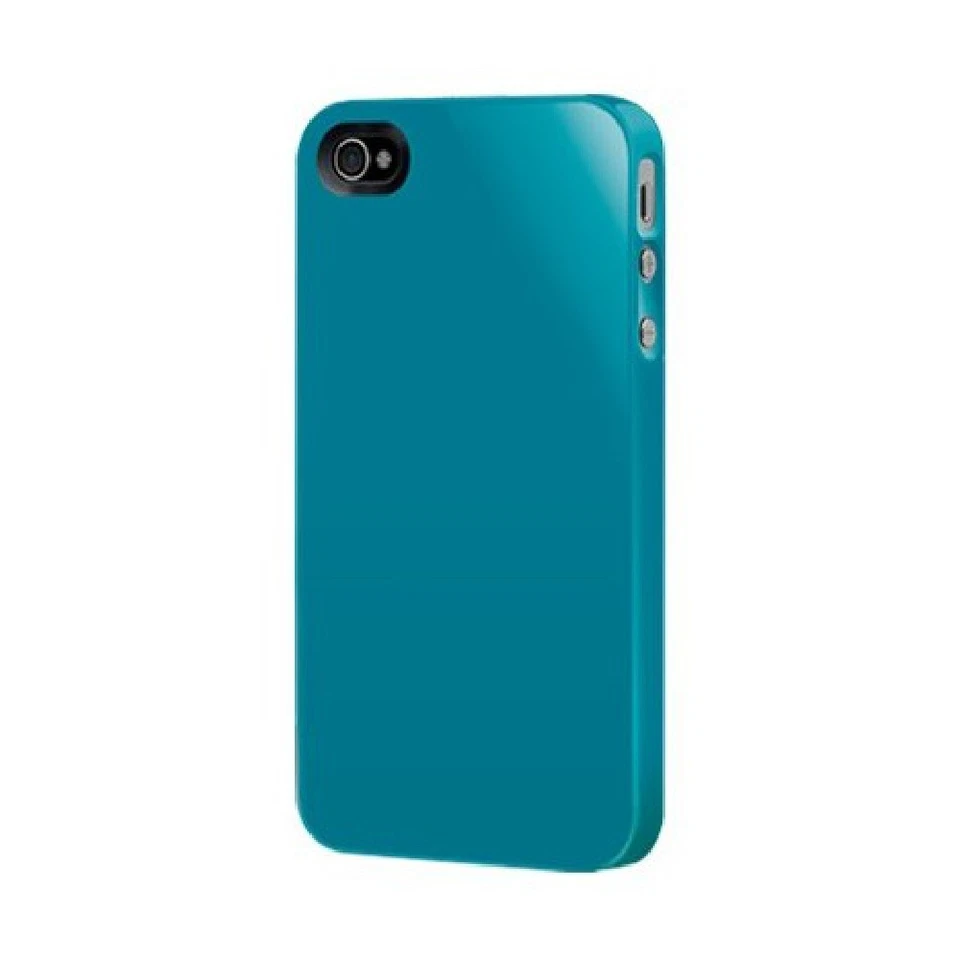 COQUE ARRIERE NUDE SWITCH EASY POUR APPLE IPHONE 4 4S BLEU TURQUOISE - Photo 1/1