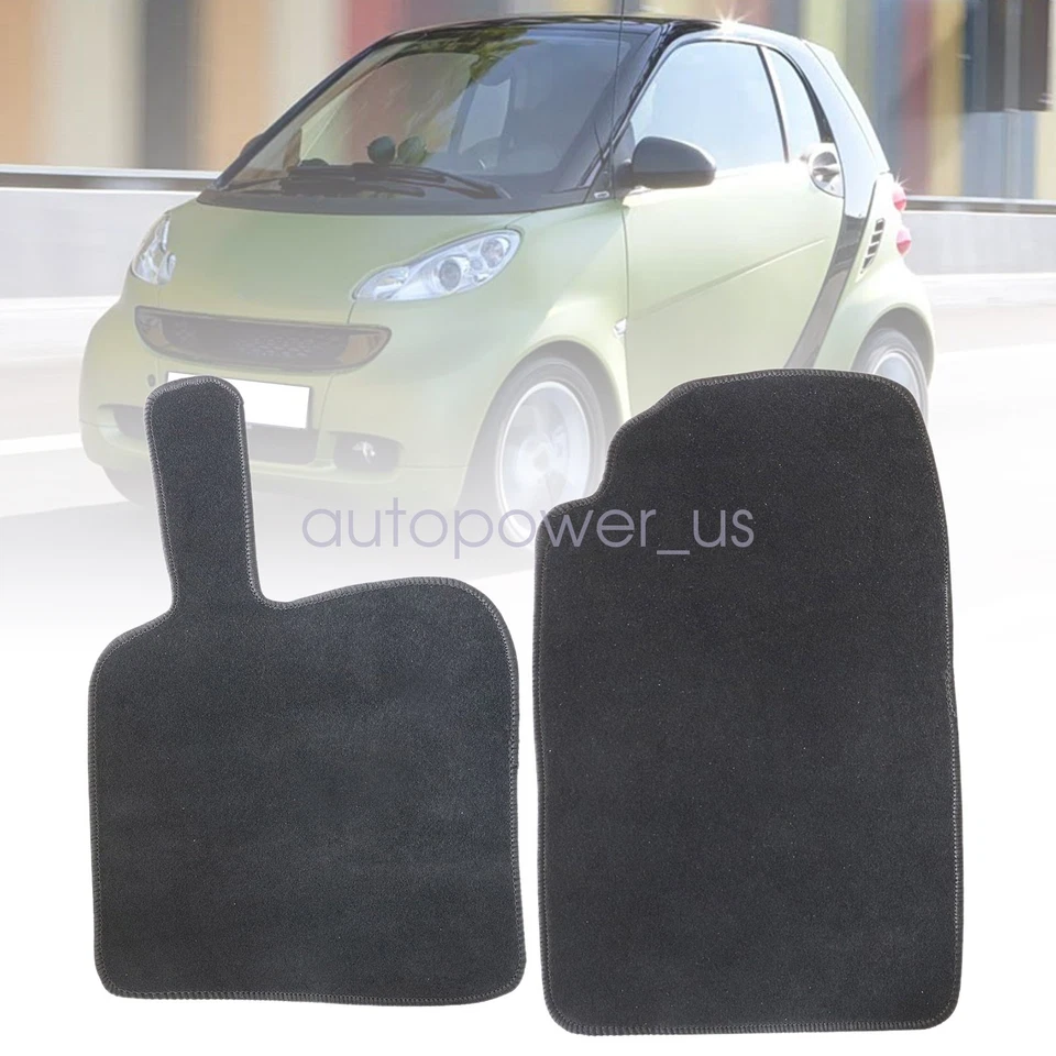 Alfombrillas de terciopelo Smart Fortwo 2007 2008 2009 2010 2011 2012 2013 2x Foto 2 de 4