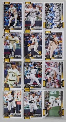 2026 Topps Series 1 Baseball Card Team Set Milwaukee Brewers Jacob Misiorowski