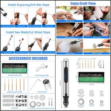 USB Rechargeable Engraving Pen 42 Bits Cordless Mini Electric DIY Engraver Tools